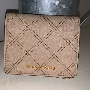 Michael Kors small quilted folding wallet